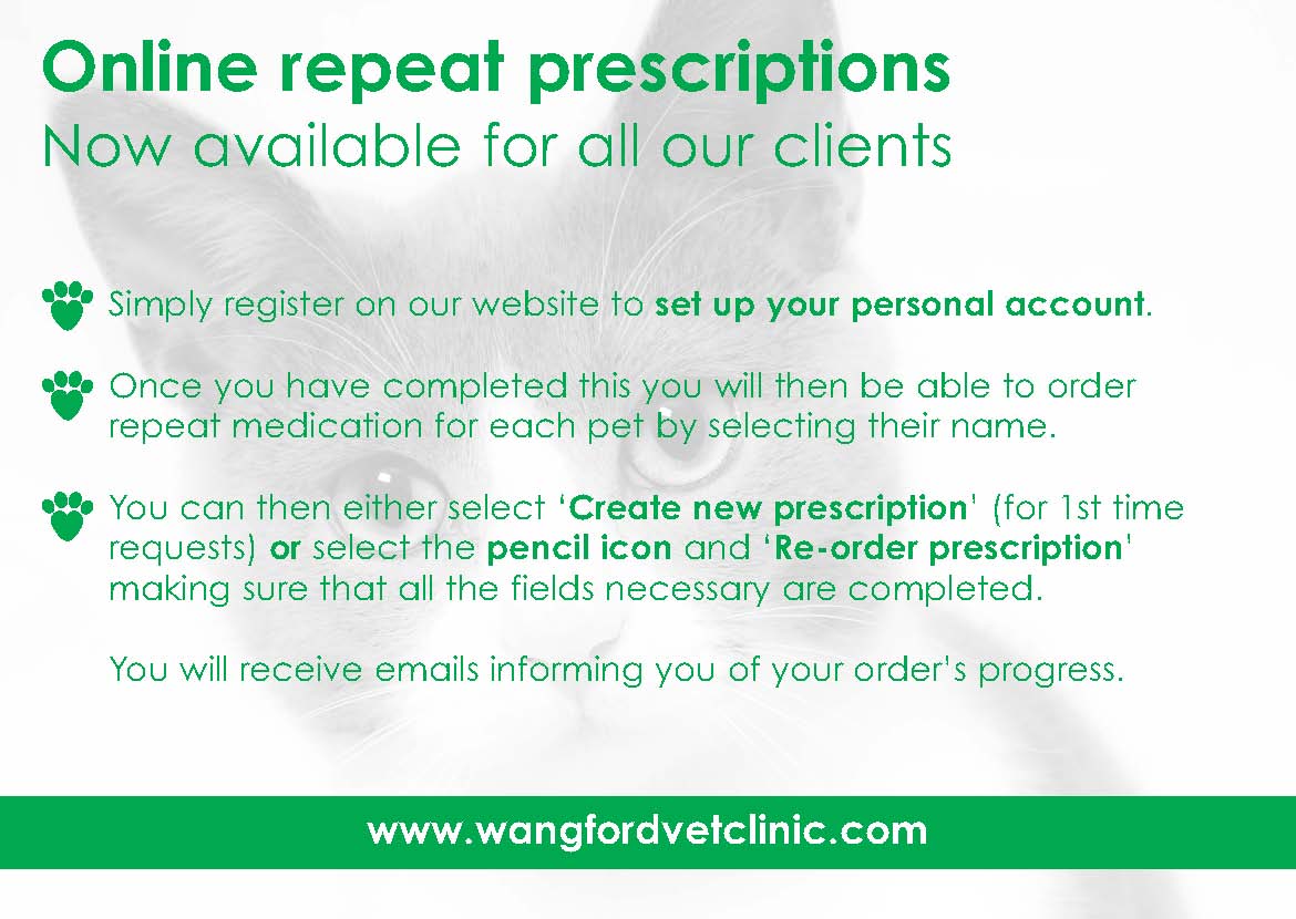Ordering your pets repeat prescriptions