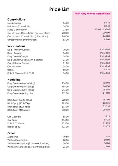 Our prices
